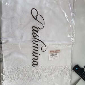 Pashmina White Scarf not in bag